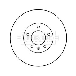 Brake Disc BORG & BECK BBD4782 OE Ref 34116783755