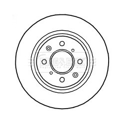 Brake Disc BORG & BECK BBD4786 OE Ref 42510TM8G01