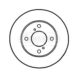Brake Disc BORG & BECK BBD4787 OE Ref 55311M68K10