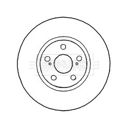 Brake Disc BORG & BECK BBD4789 OE Ref 4351202270