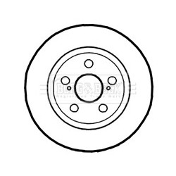 Brake Disc BORG & BECK BBD4790 OE Ref 4243152150