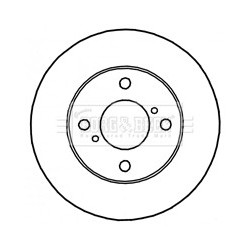Brake Disc BORG & BECK BBD4791 OE Ref 5531176A01 BORG & BECK