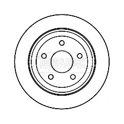 Brake Disc BORG & BECK BBD4792 OE Ref 52060147AA