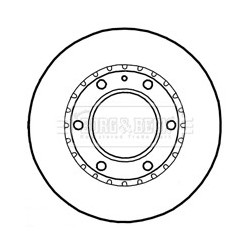 Brake Disc BORG & BECK BBD4793 OE Ref 4429562