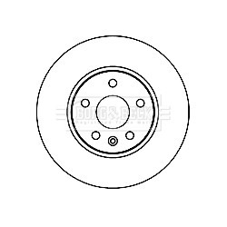 Brake Disc BORG & BECK BBD4796 OE Ref 13597459