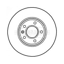Brake Disc BORG & BECK BBD4797 OE Ref 569070