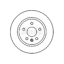 Brake Disc BORG & BECK BBD4798 OE Ref 569072