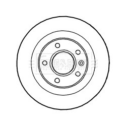 Brake Disc BORG & BECK BBD4799 OE Ref 23118061