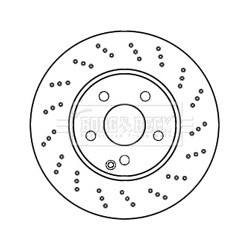 Brake Disc BORG & BECK BBD4800 OE Ref 2044210912