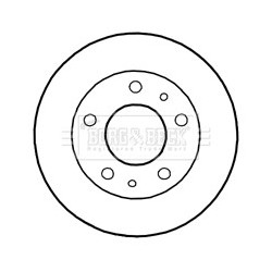 Brake Disc BORG & BECK BBD4801 OE Ref 4249E2