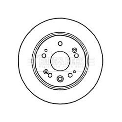 Brake Disc BORG & BECK BBD4804 OE Ref 42510S9A000