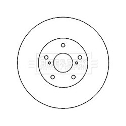 Brake Disc BORG & BECK BBD4805 OE Ref 435120N040