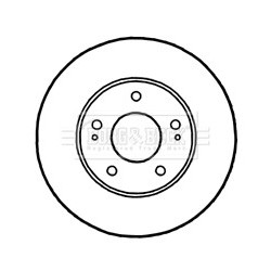 Brake Disc BORG & BECK BBD4808 OE Ref MB895444