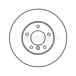 Brake Disc BORG & BECK BBD4810 OE Ref 34216855005