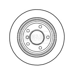 Brake Disc BORG & BECK BBD4811 OE Ref 34216855236