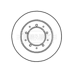 Brake Disc BORG & BECK BBD4812 OE Ref FRC9831