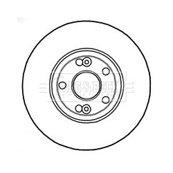 Brake Disc BORG & BECK BBD4813 OE Ref 7701206029