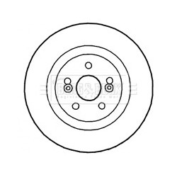 Brake Disc BORG & BECK BBD4814 OE Ref 7701208843
