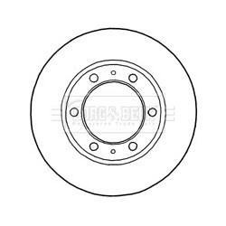 Brake Disc BORG & BECK BBD4815 OE Ref 435120K070