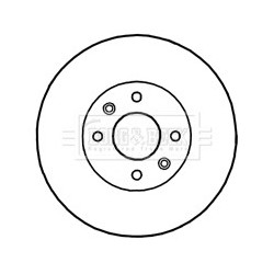 Brake Disc BORG & BECK BBD4818 OE Ref 6001547683