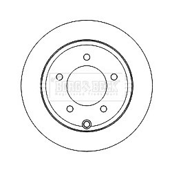 Brake Disc BORG & BECK BBD4819 OE Ref 5105515AA