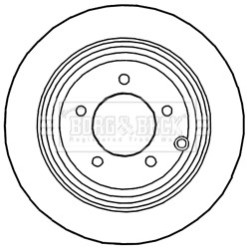 Brake Disc BORG & BECK BBD4820 OE Ref 2AMV3999AA