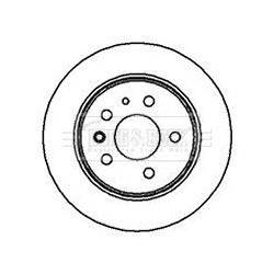 Brake Disc BORG & BECK BBD4825 OE Ref 1154200072