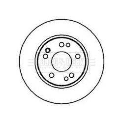 Brake Disc BORG & BECK BBD4830 OE Ref 124 421 13 12