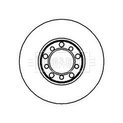 Brake Disc BORG & BECK BBD4831 OE Ref 1154211412