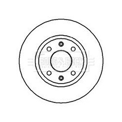 Brake Disc BORG & BECK BBD4835 OE Ref 4246.88