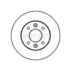 Brake Disc BORG & BECK BBD4841 OE Ref 6001547684