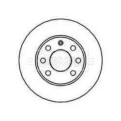 Brake Disc BORG & BECK BBD4857 OE Ref 90111242