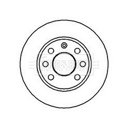 Brake Disc BORG & BECK BBD4858 OE Ref 569054
