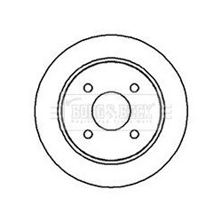 Brake Disc BORG & BECK BBD4869 OE Ref 1197572