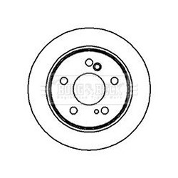 Brake Disc BORG & BECK BBD4872 OE Ref 2014231112