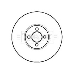 Brake Disc BORG & BECK BBD4874 OE Ref 1613342