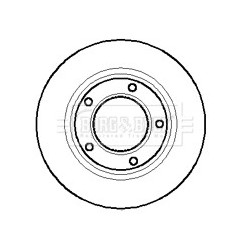 Brake Disc BORG & BECK BBD4876 OE Ref R571762