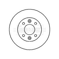 Brake Disc BORG & BECK BBD4877 OE Ref 4020600QAJ