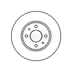 Brake Disc BORG & BECK BBD4880 OE Ref 0000060801753