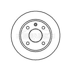 Brake Disc BORG & BECK BBD4886 OE Ref 1624857