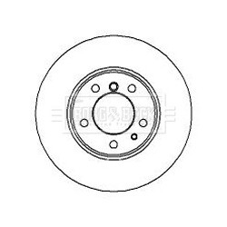 Brake Disc BORG & BECK BBD4896 OE Ref 34111158040