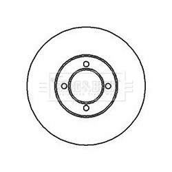 Brake Disc BORG & BECK BBD4902 OE Ref 4351212130