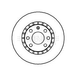 Brake Disc BORG & BECK BBD4904 OE Ref 569008
