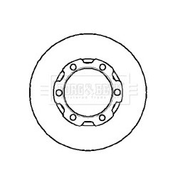 Brake Disc BORG & BECK BBD4905 OE Ref 6704210112