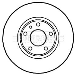 Brake Disc BORG & BECK BBD4907 OE Ref 0000071765650