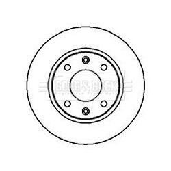 Brake Disc BORG & BECK BBD4909 OE Ref 424694