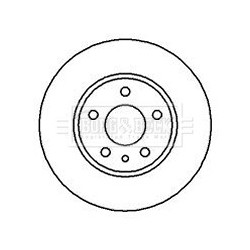 Brake Disc BORG & BECK BBD4913 OE Ref 0000060814804