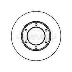 Brake Disc BORG & BECK BBD4916 OE Ref 40206C7000