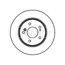 Brake Disc BORG & BECK BBD4918 OE Ref 05098066AA