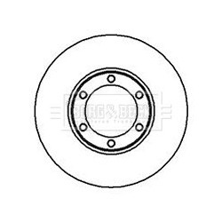 Brake Disc BORG & BECK BBD4932 OE Ref 8941723760
